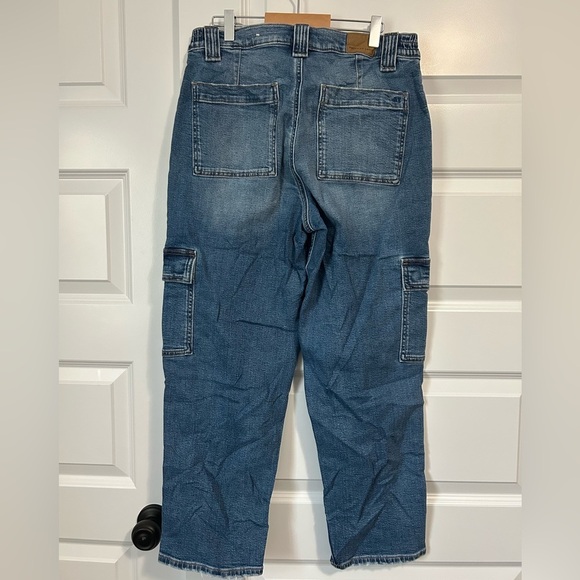 Y2K American Eagle High Waist Ankle Cargo Jeans 6 Short - Picture 6 of 8